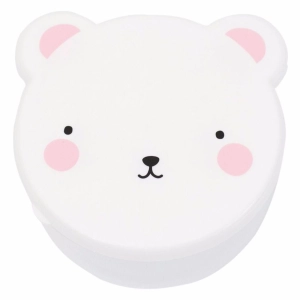 A Little Lovely Company Snack Box Bear Pink