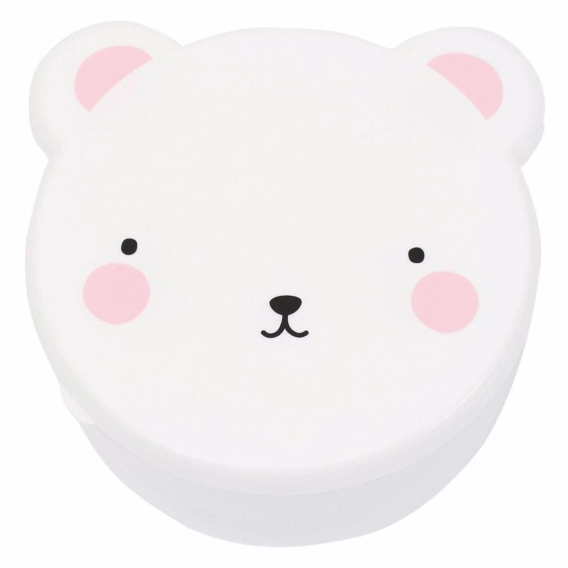 A Little Lovely Company Snack Box Bear Pink
