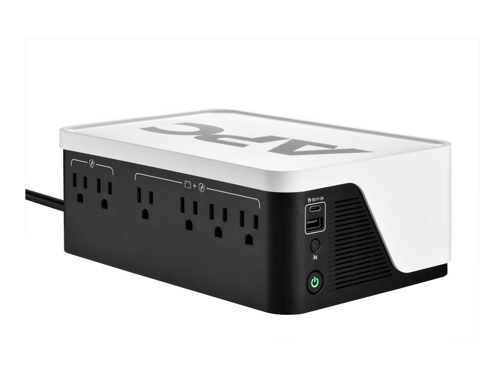 APC Back-UPS BE500G3 - UPS - USB-C   USB-A, Battery not user replaceable - AC 120 V - 300 Watt - 500 VA - output connectors: