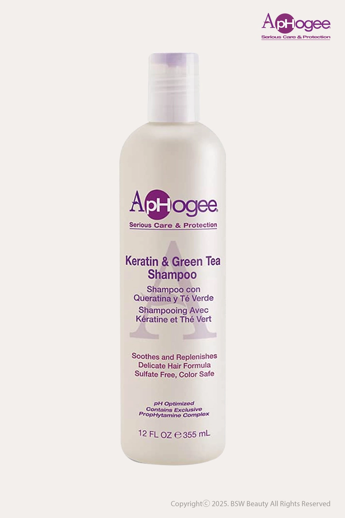 APHOGEE KERATIN & GREEN TEA SHAMPOO 12oz