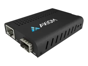 Axiom Mini - Fiber media converter - 10GbE - over CAT 6a - 10GBase-LR, 10GBase-ER, 10GBase-SR, 10GBase-ZR - RJ-45 / SFP  - up AXG99357