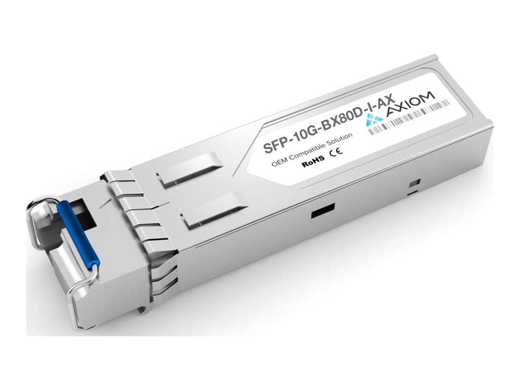 Axiom - SFP  transceiver module (equivalent to: Cisco SFP-10G-BX80D-I=) - 10GbE - 10GBase-BX80-D - LC single-mode SFP-10G-BX80D-I-AX