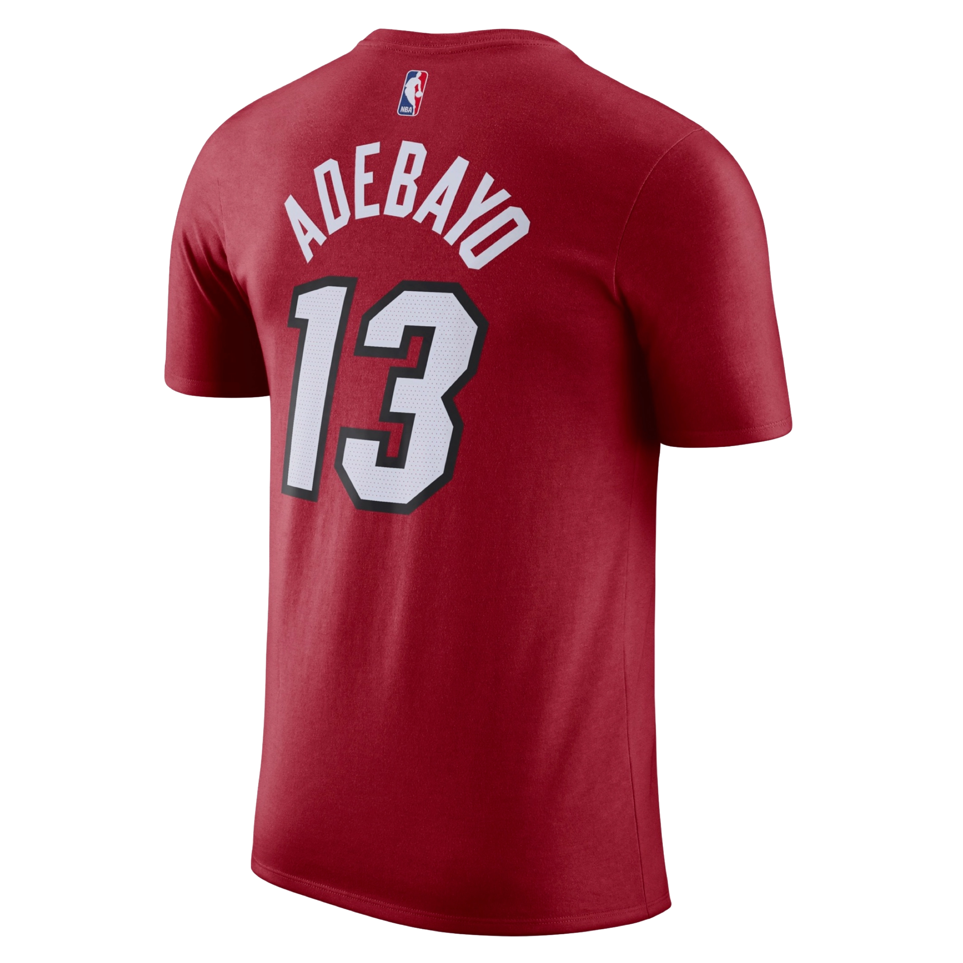 Bam Adebayo Nike Jordan Brand Statement Red Name & Number Tee