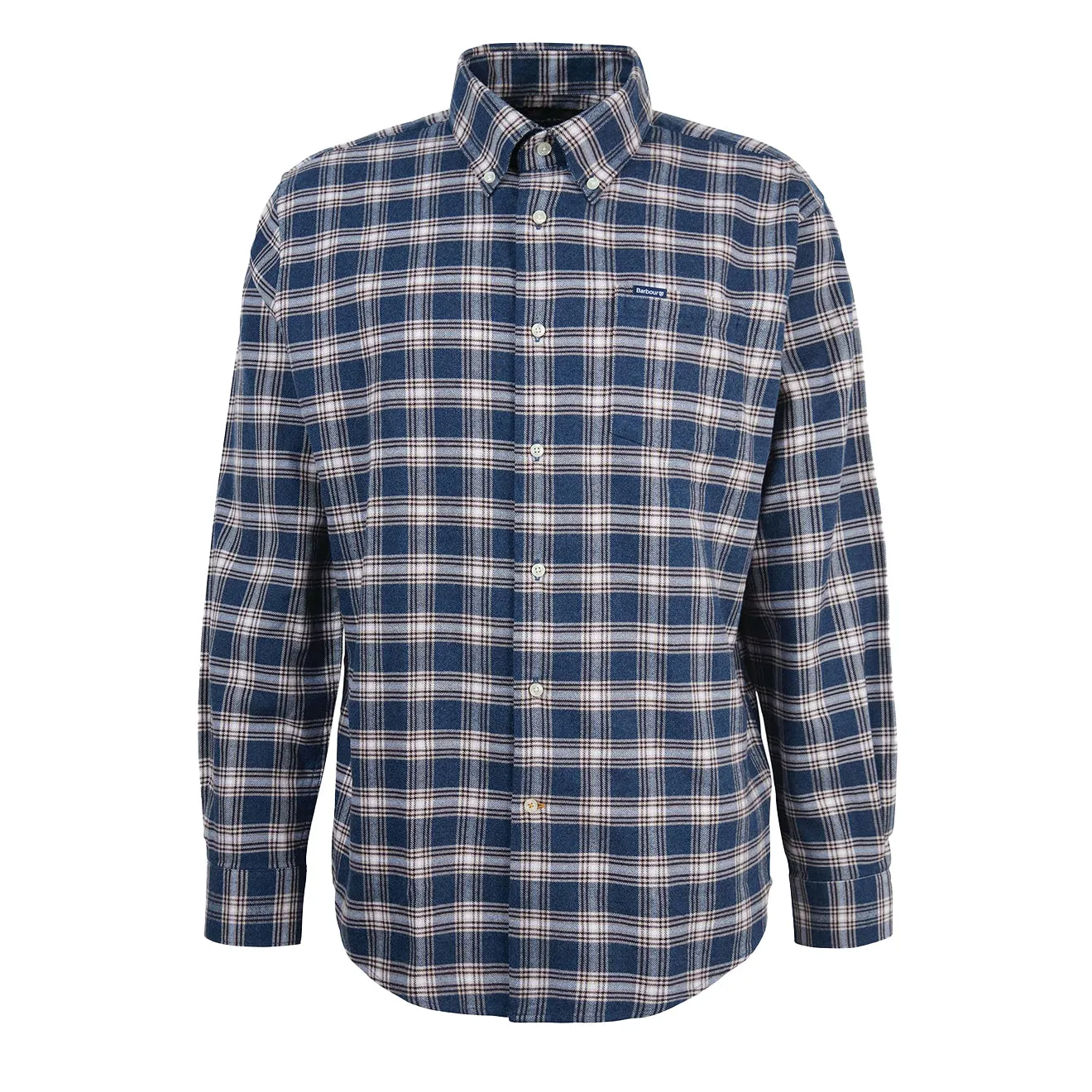 Barbour Bowburn Regular Checked Shirt Navy Marl