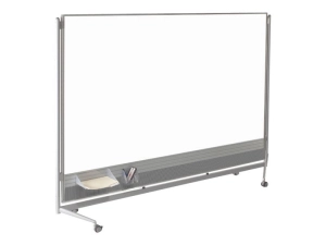 Best-Rite D.O.C. - Whiteboard - floor-standing - 95.98 in x 72 in - double-sided - mobile 661AH-HH