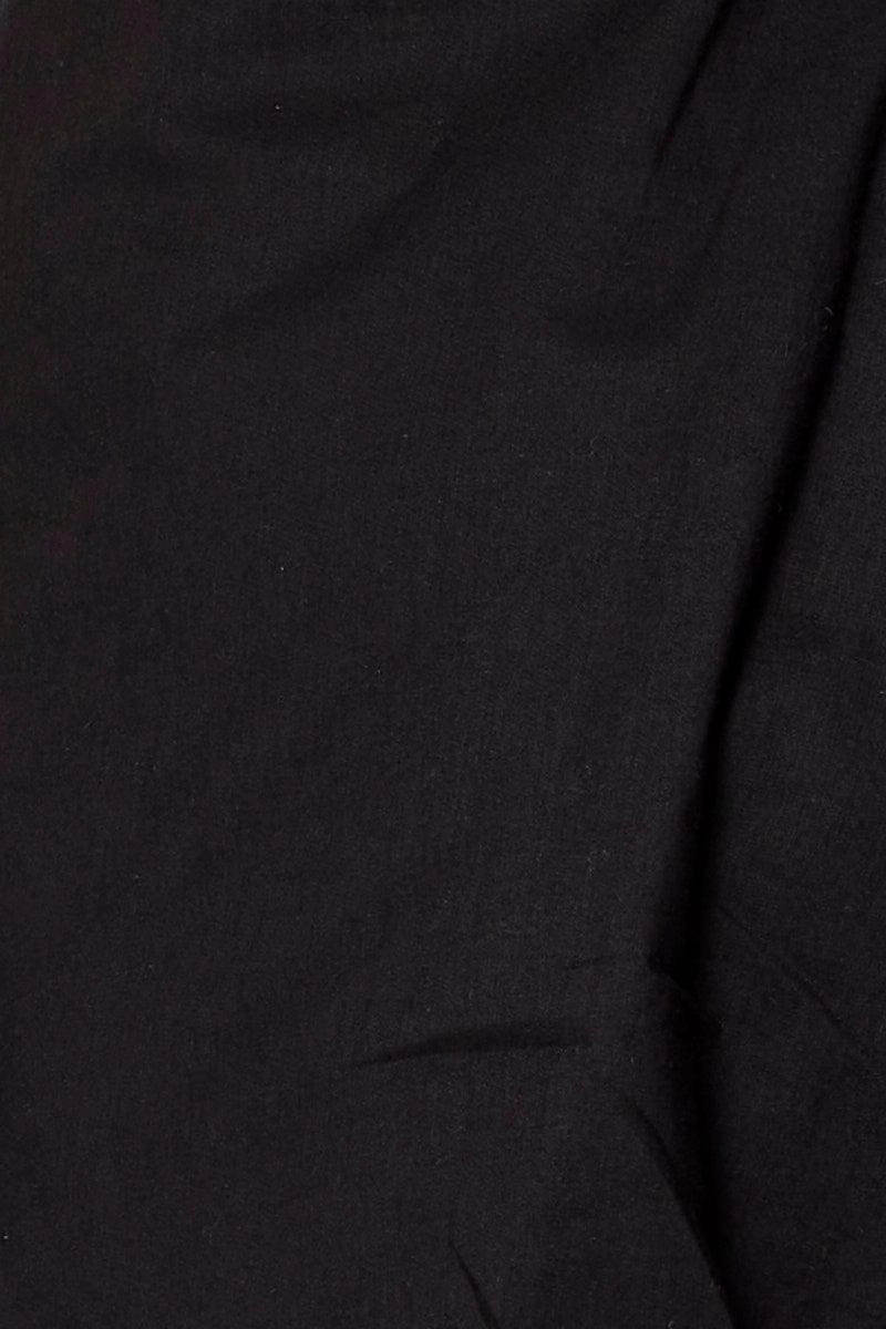 Black Crop Top Sleeveless Square Neck