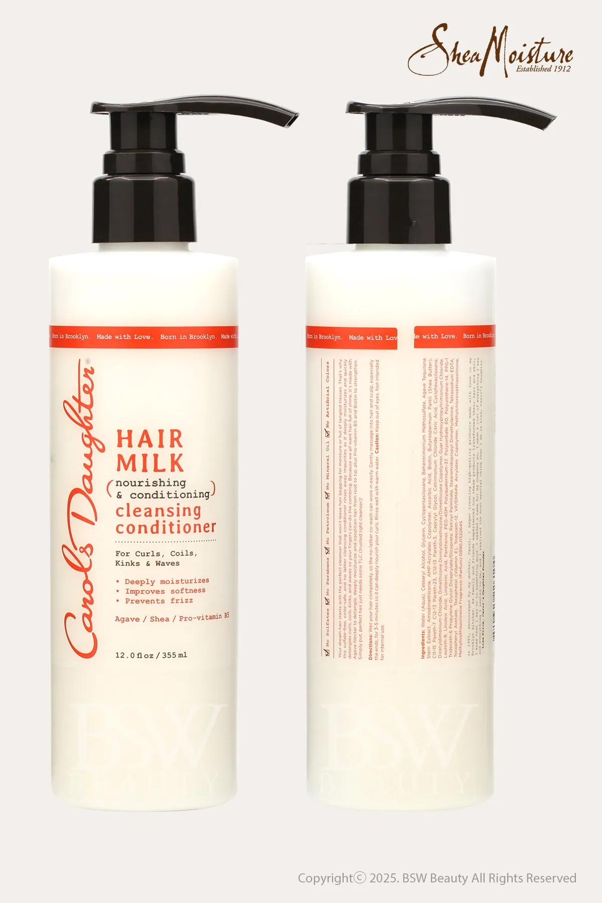 CAROLS DAUGHTER HAIR MILK NOURISHING & CONDITIONING CLEANSING CONDITIONER 12oz