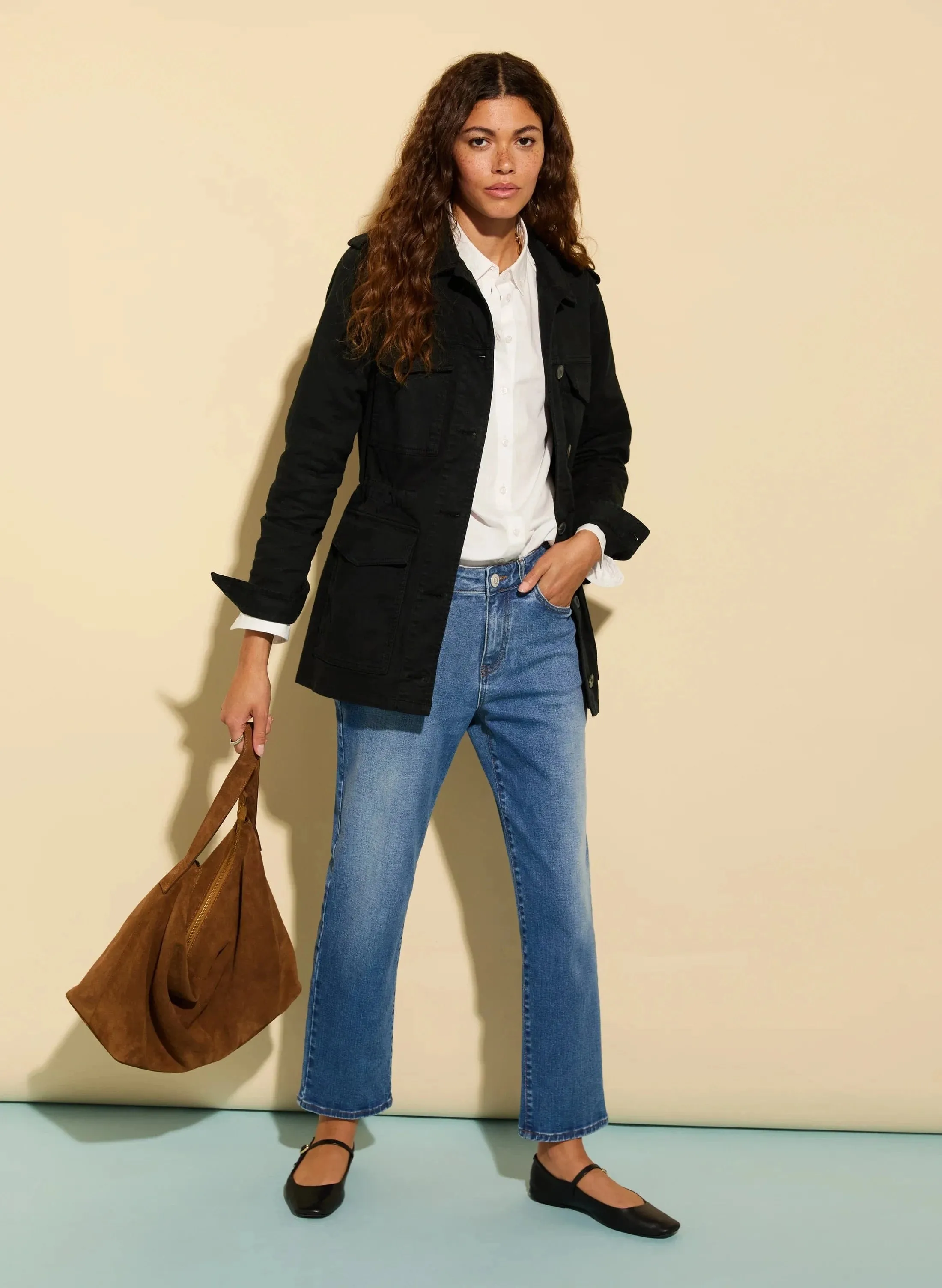 Drake Organic Cotton Utility Jacket | Black