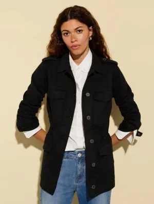 Drake Organic Cotton Utility Jacket | Black