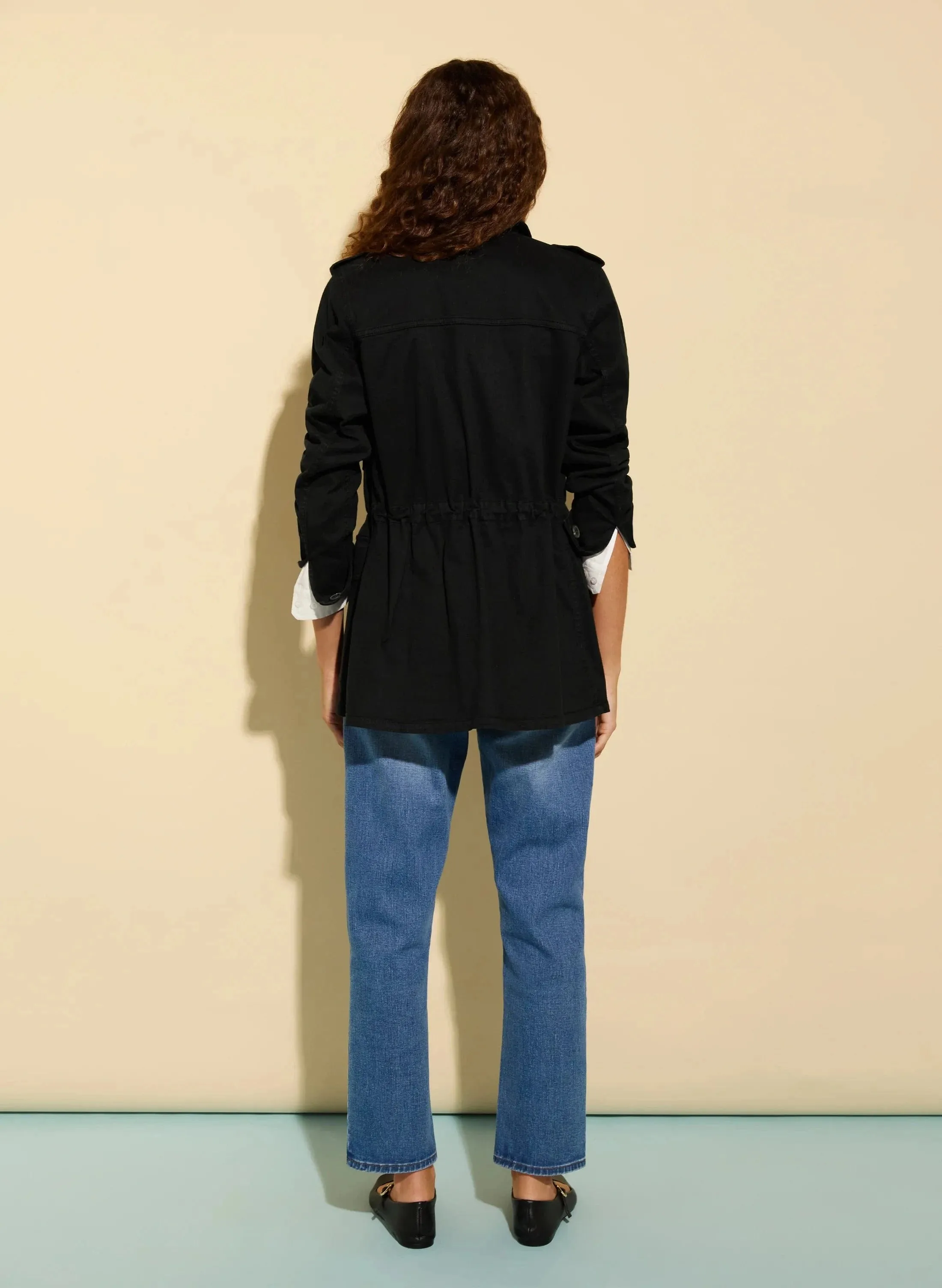 Drake Organic Cotton Utility Jacket | Black