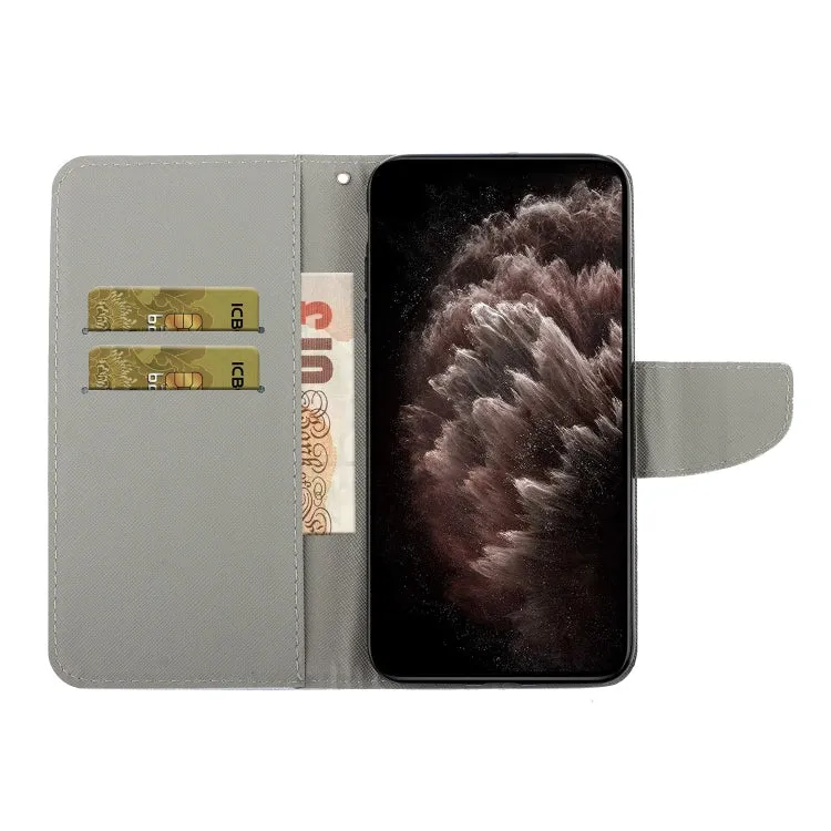 For iPhone 11 Painted Pattern Horizontal Flip Leather Case with Holder  Card Slot  Wallet