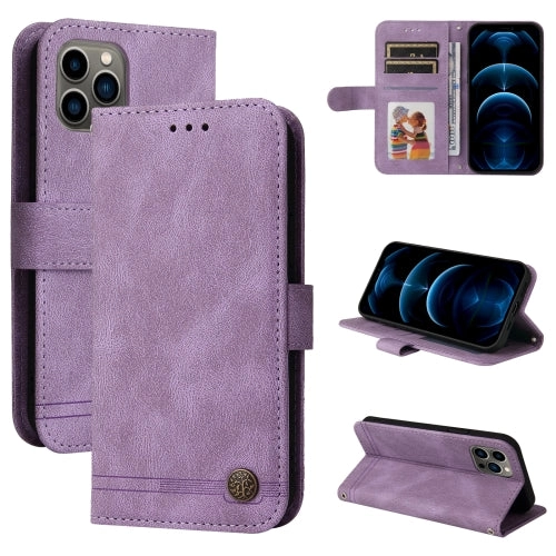 For iPhone 11 Skin Feel Life Tree Metal Button Horizontal Flip Leather Case with Holder  Card