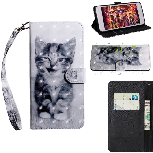 For Samaung Galaxy S22 5G 3D Painted Pattern Horizontal Flip Leather Phone Case with Holder
