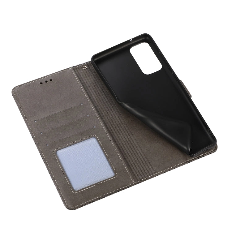 For Samsung Galaxy Note 20 Skin Feel Embossed Sunflower Horizontal Flip Leather Case with Holder