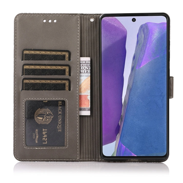 For Samsung Galaxy Note 20 Skin Feel Embossed Sunflower Horizontal Flip Leather Case with Holder