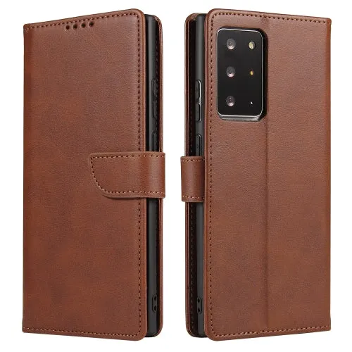 For Samsung Galaxy Note20 Calf Texture Buckle Horizontal Flip Leather Case with Holder  Card