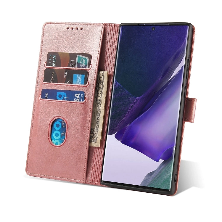 For Samsung Galaxy Note20 Calf Texture Buckle Horizontal Flip Leather Case with Holder  Card