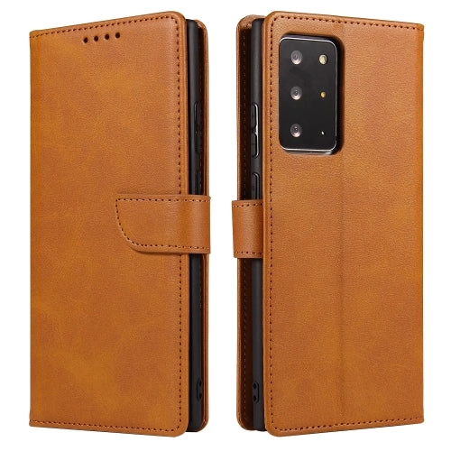 For Samsung Galaxy Note20 Calf Texture Buckle Horizontal Flip Leather Case with Holder  Card
