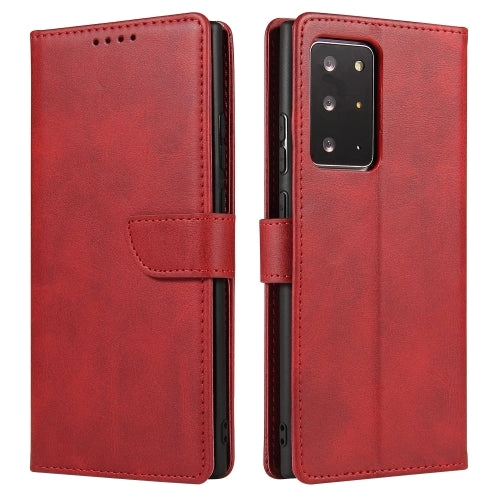 For Samsung Galaxy Note20 Calf Texture Buckle Horizontal Flip Leather Case with Holder  Card