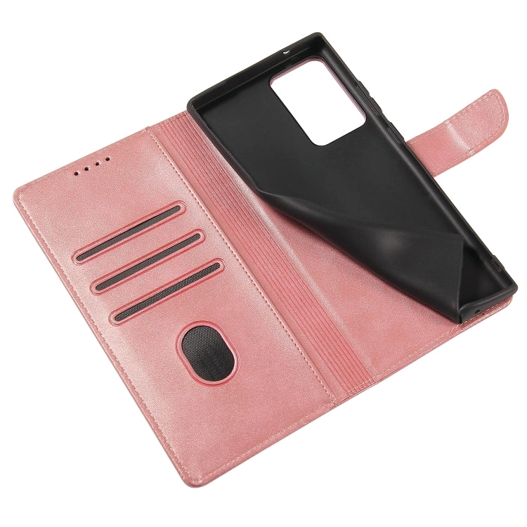 For Samsung Galaxy Note20 Calf Texture Buckle Horizontal Flip Leather Case with Holder  Card