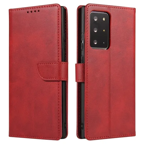For Samsung Galaxy Note20 Calf Texture Buckle Horizontal Flip Leather Case with Holder  Card