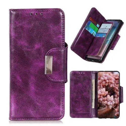 For Samsung Galaxy Note20 Crazy Horse Texture Horizontal Flip Leather Case with Holder  6-Card