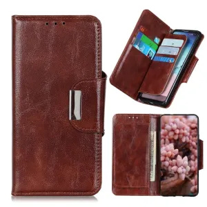 For Samsung Galaxy Note20 Crazy Horse Texture Horizontal Flip Leather Case with Holder  6-Card