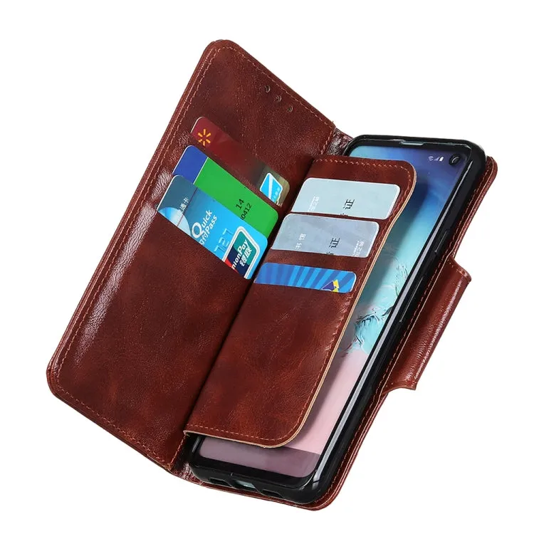 For Samsung Galaxy Note20 Crazy Horse Texture Horizontal Flip Leather Case with Holder  6-Card