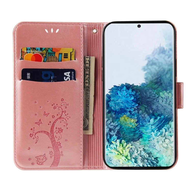 For Samsung Galaxy Note20 Embossed Lucky Tree Horizontal Flip Leather Case with Holder  Card