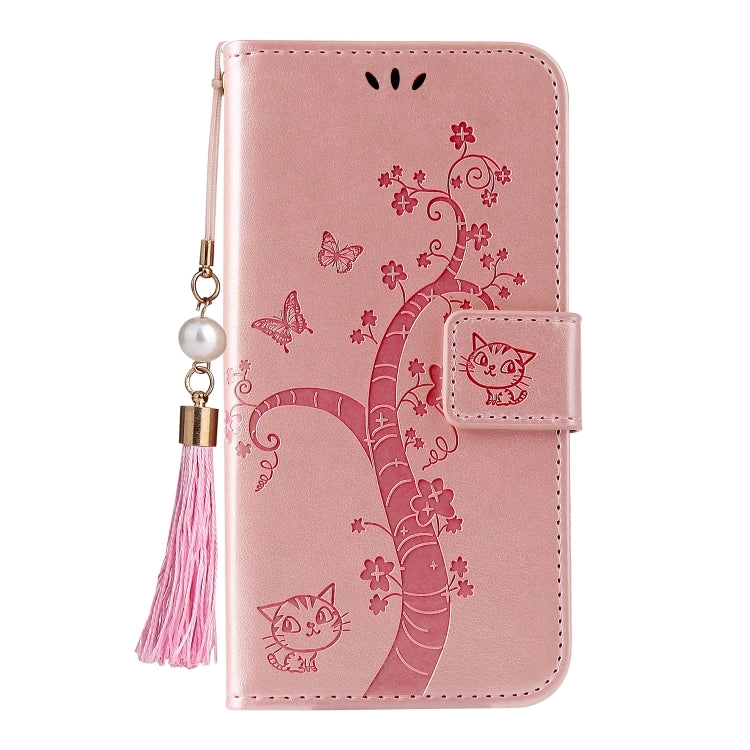 For Samsung Galaxy Note20 Embossed Lucky Tree Horizontal Flip Leather Case with Holder  Card