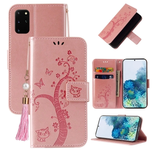 For Samsung Galaxy Note20 Embossed Lucky Tree Horizontal Flip Leather Case with Holder  Card