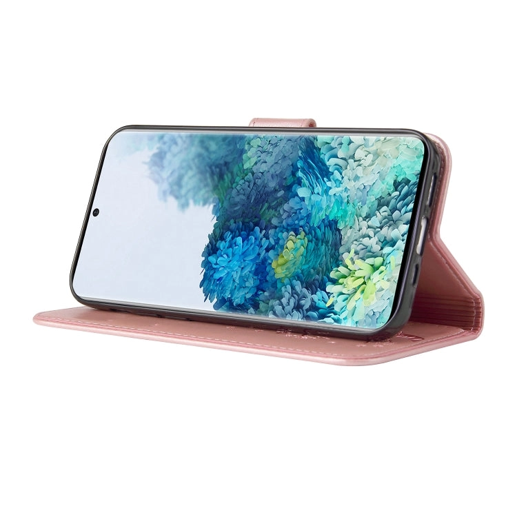 For Samsung Galaxy Note20 Embossed Lucky Tree Horizontal Flip Leather Case with Holder  Card