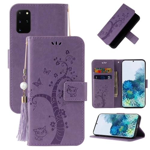 For Samsung Galaxy Note20 Embossed Lucky Tree Horizontal Flip Leather Case with Holder  Card