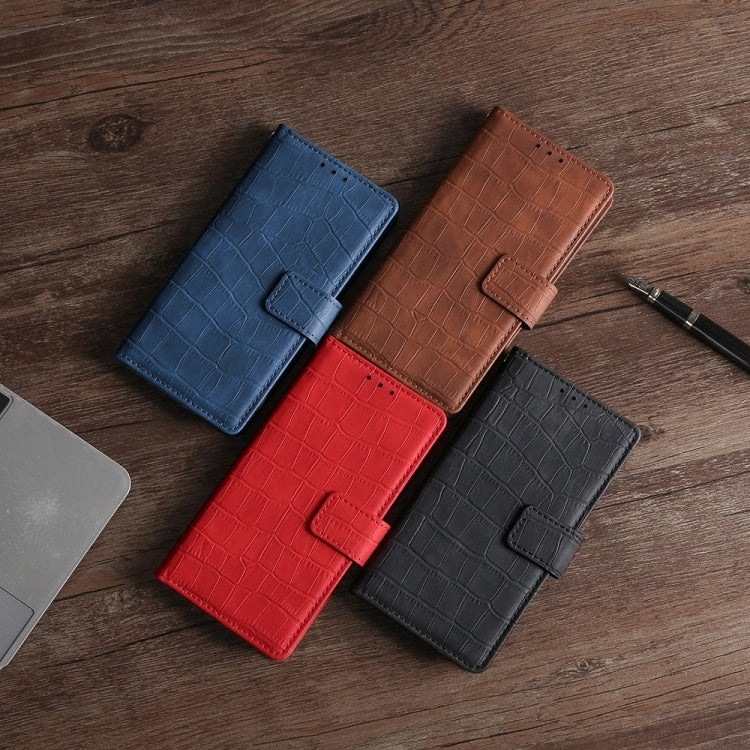 For Samsung Galaxy Note20 Skin Feel Crocodile Texture Magnetic Clasp Horizontal Flip PU Leather