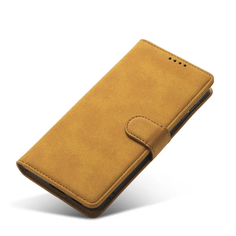For Samsung Galaxy S21  5G Frosted Anti-theft Brush Horizontal Flip Leather Case with Holder