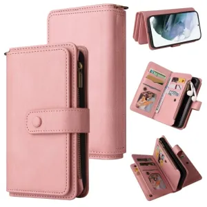For Samsung Galaxy S21  5G Skin Feel PU   TPU Horizontal Flip Leather Case with Holder  15