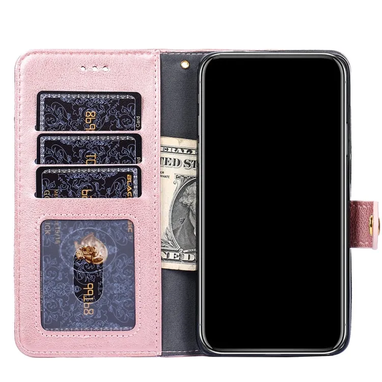 For Samsung Galaxy S21  5G Zipper Bag PU   TPU Horizontal Flip Leather Case with Holder  Card