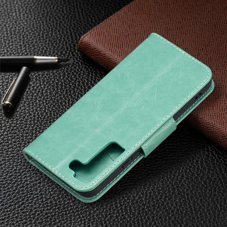 For Samsung Galaxy S22 5G Embossing Two Butterflies Pattern Leather Phone Case with Holder