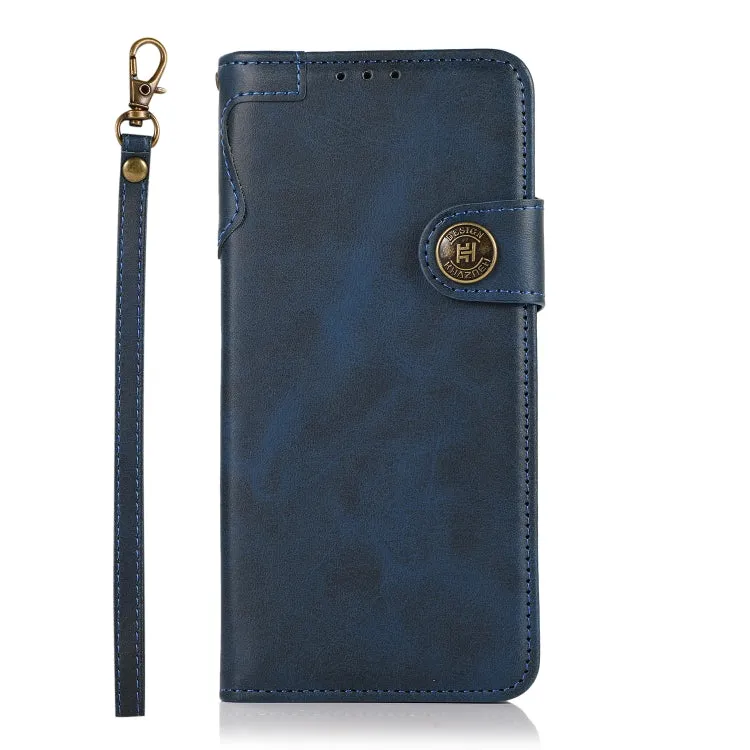 For Samsung Galaxy S22 5G KHAZNEH Dual-Splicing Cowhide Texture Horizontal Flip Leather Case with