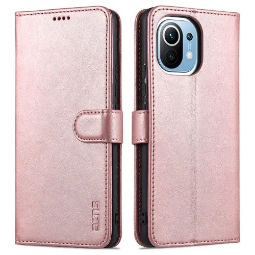 For Xiaomi Mi 11 AZNS Skin Feel Calf Texture Horizontal Flip Leather Case with Card Slots