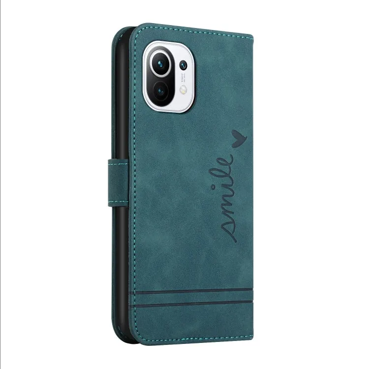 For Xiaomi Mi 11 Retro Skin Feel Horizontal Flip Soft TPU   PU Leather Case with Holder  Card