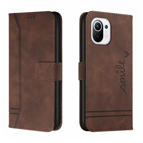 For Xiaomi Mi 11 Retro Skin Feel Horizontal Flip Soft TPU   PU Leather Case with Holder  Card