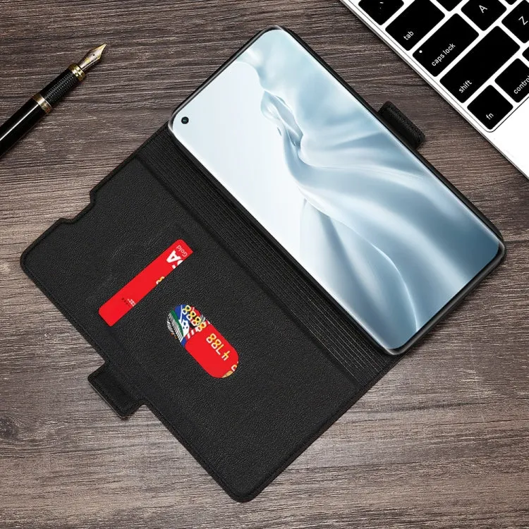 For Xiaomi Mi 11 Ultra-thin Voltage Side Buckle PU   TPU Horizontal Flip Leather Case with Holder