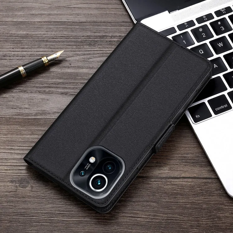 For Xiaomi Mi 11 Ultra-thin Voltage Side Buckle PU   TPU Horizontal Flip Leather Case with Holder