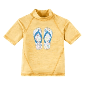 Girl's Short Sleeve Sport Sun & Swim Shirt
