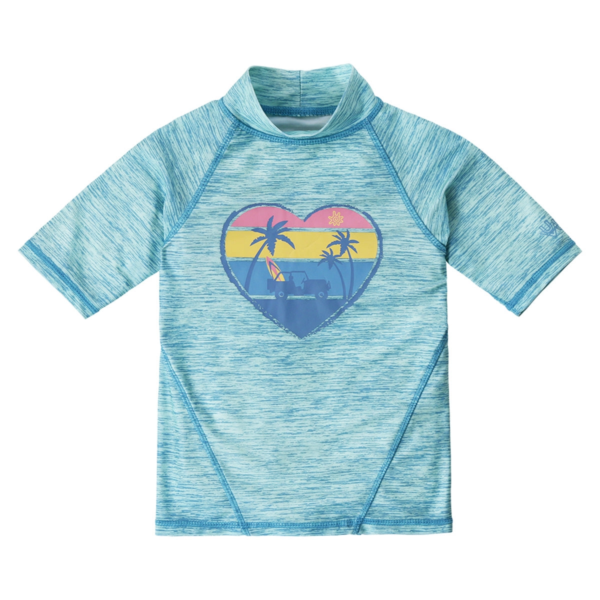 Girl's Short Sleeve Sport Sun & Swim Shirt