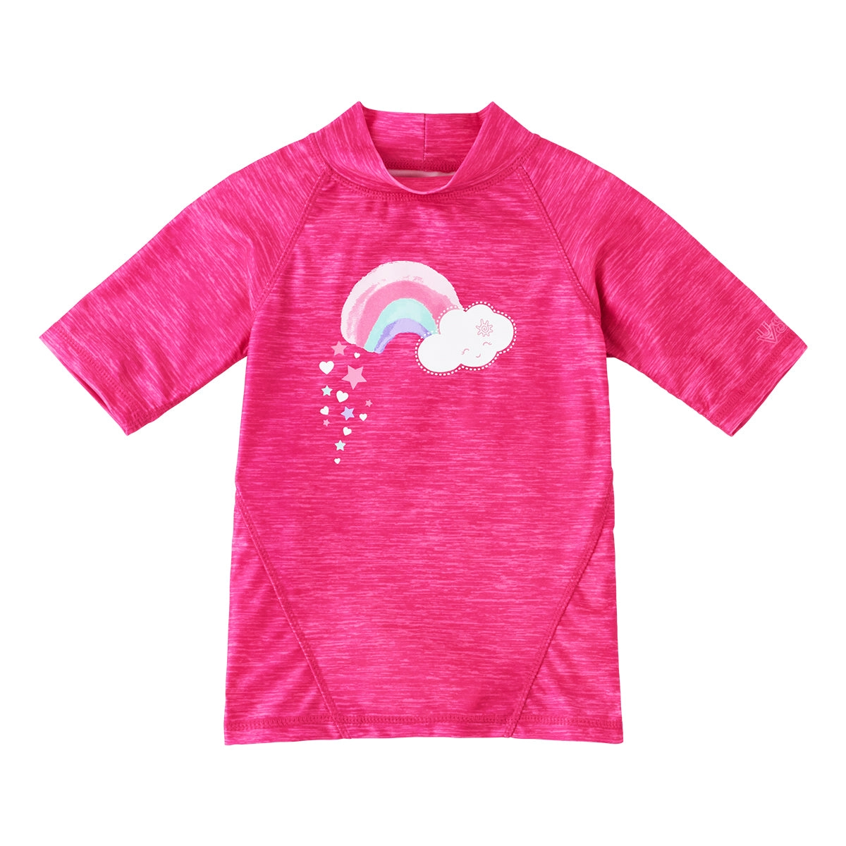 Girl's Short Sleeve Sport Sun & Swim Shirt