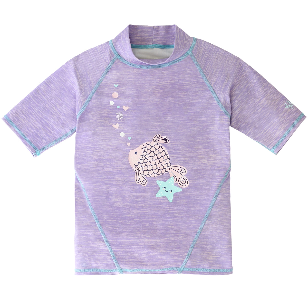 Girl's Short Sleeve Sport Sun & Swim Shirt