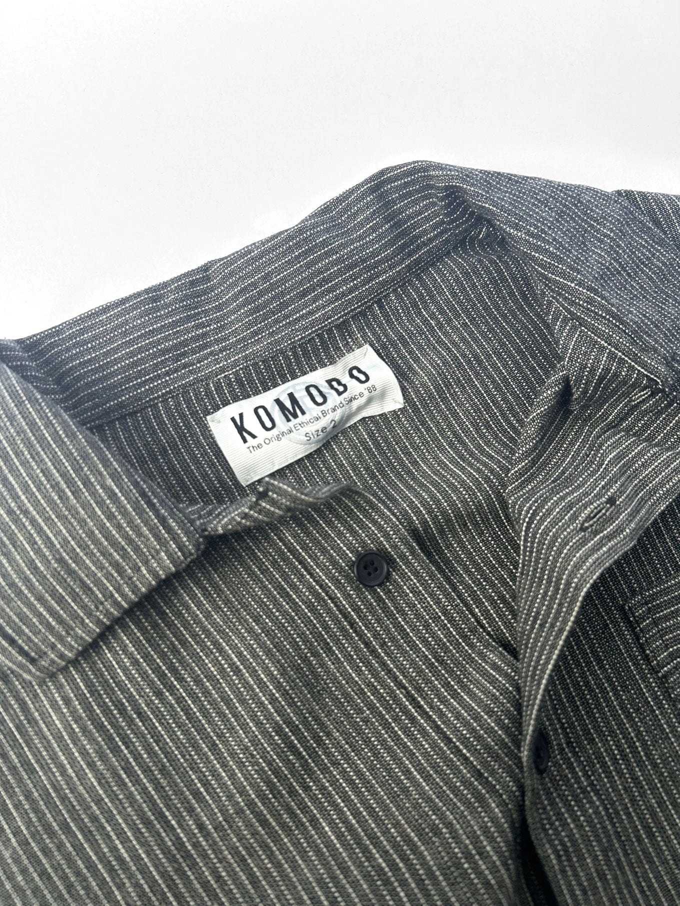 Hanako Women's Organic Cotton Shirt | Monochrome Stripe