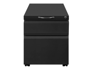 HAT Collective - Pedestal - mobile - 2 drawers - heavy duty steel - black MPEDBF-15 BK